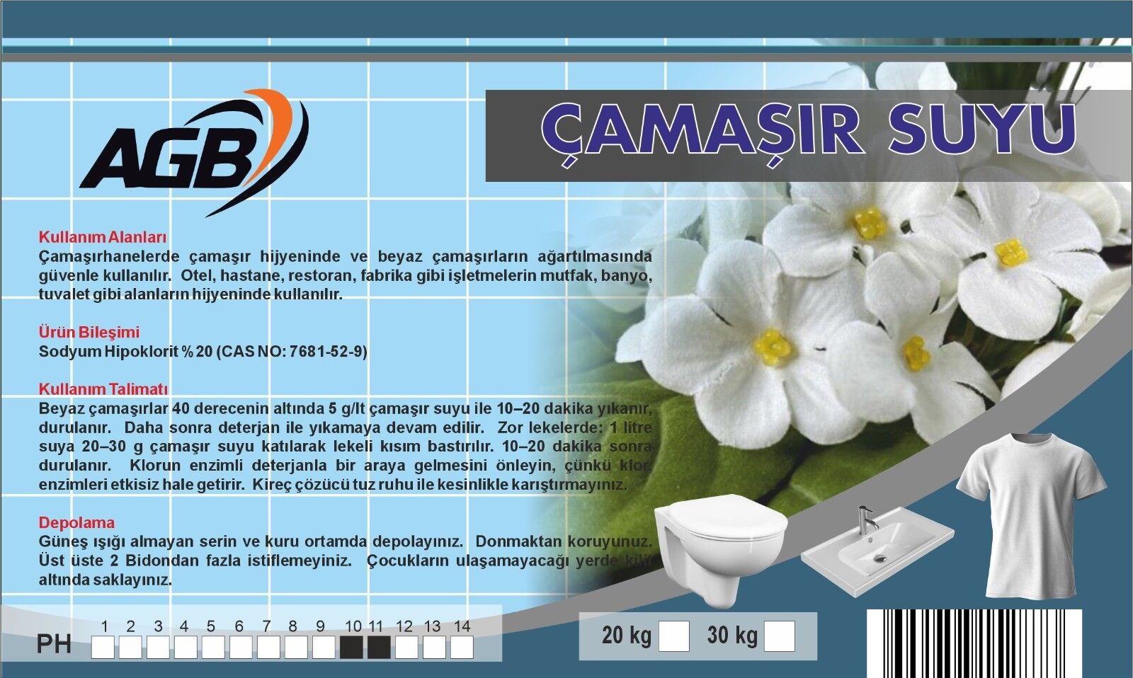 30 LT.ÇAMAŞIR SUYU