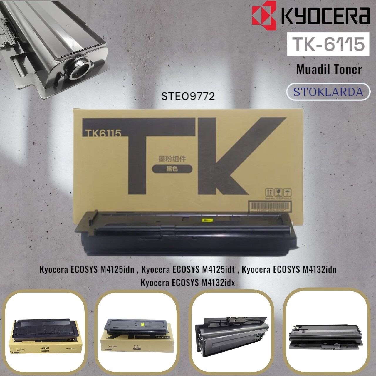 Muadil Toner~ Kyocera M4125-M4132 uyumlu